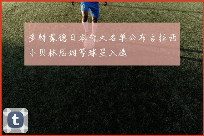 多特蒙德日本行大名单公布吉拉西小贝林厄姆等球星入选